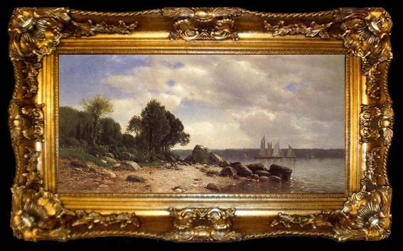 framed  Colman Samuel Blick auf den Hudson, ta009-2
